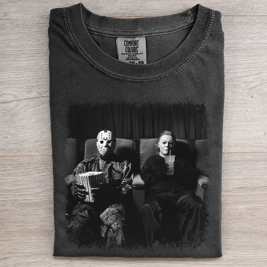Masked Horror Movie Night Tee