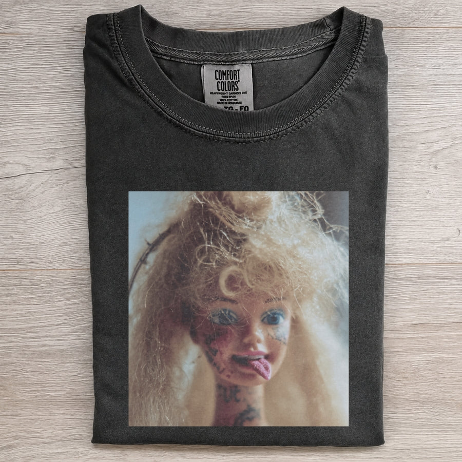 Face Tattoo Doll Unhinged Vintage Tee