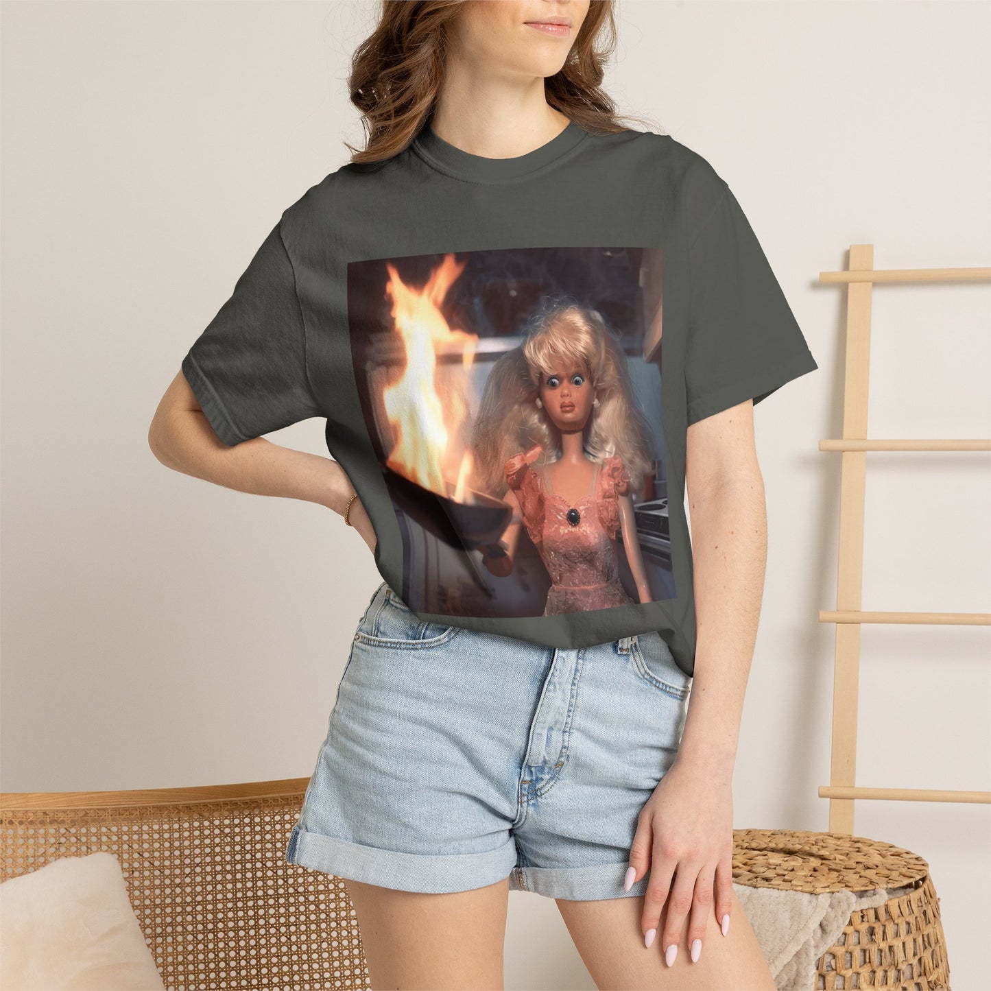 Doll Kitchen Chaos Funny Vintage Tee