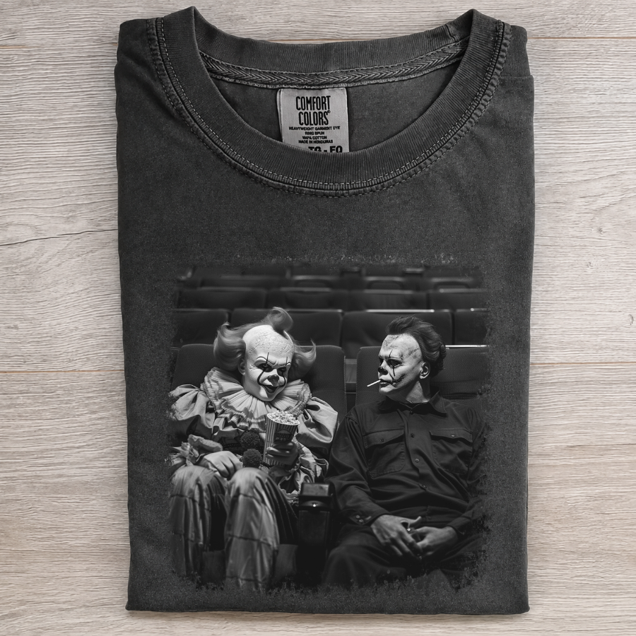 Creepy Clowns Movie Night Tee