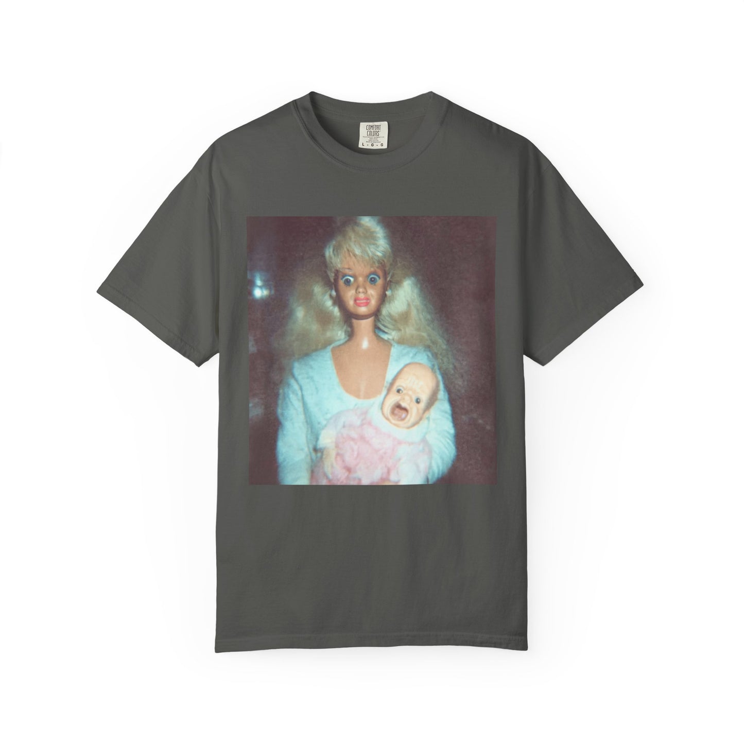Creepy Doll Mom Unhinged Vintage Funny Tee