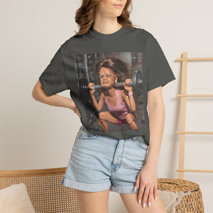 Doll Squat Day Struggle Funny Gym Tee