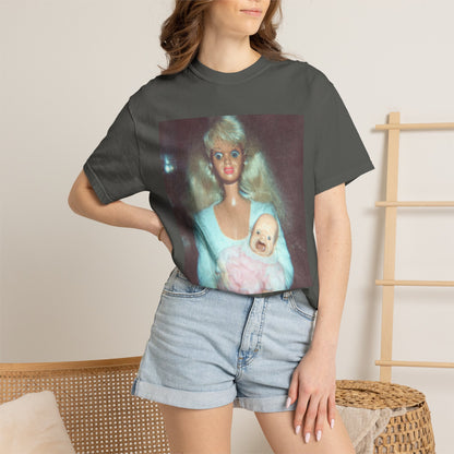 Creepy Doll Mom Unhinged Vintage Funny Tee