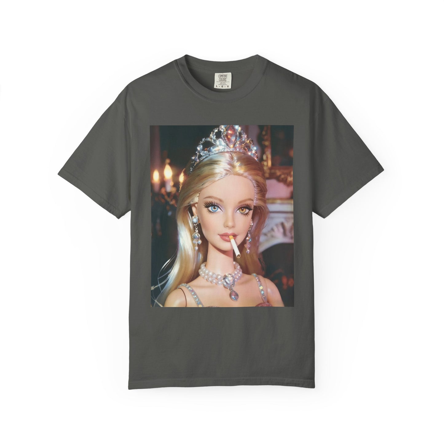 Doll Princess Smoking Tiara Vintage Tee