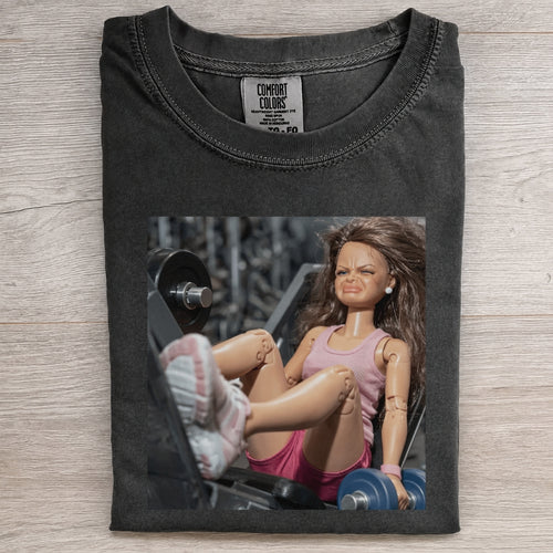 Doll Leg Press Pain Funny Gym Tee