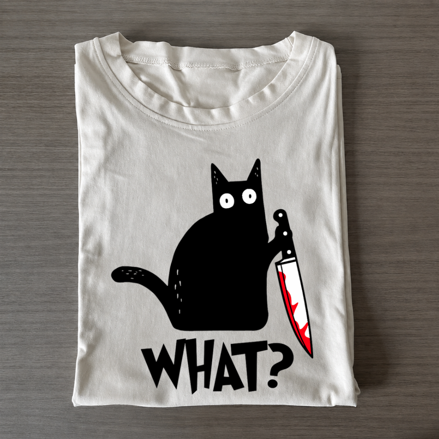 What? Cat Graphic Tee