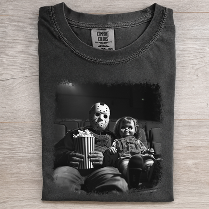 Hockey Mask & Creepy Doll Movie Tee