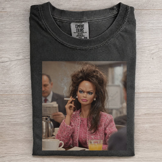 Doll Bad Morning Mood Funny Vintage Tee