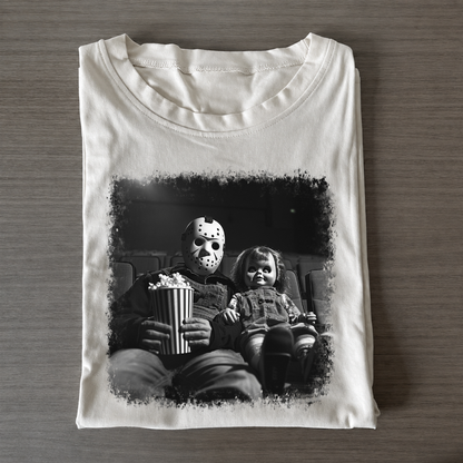 Hockey Mask & Creepy Doll Movie Tee