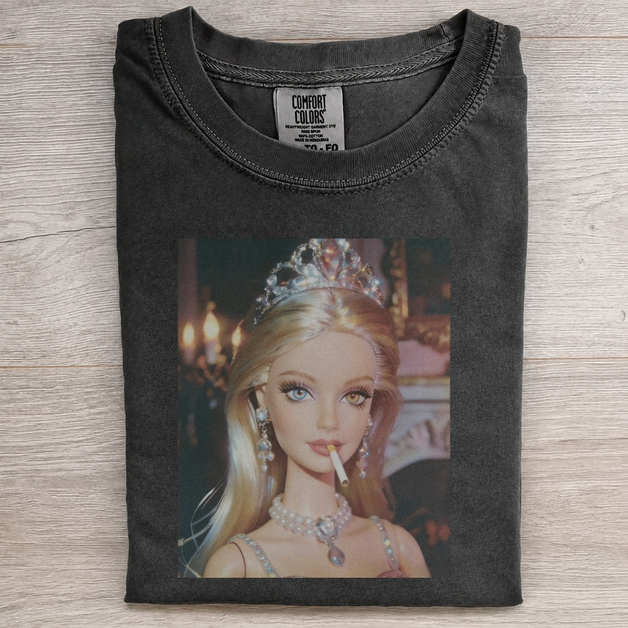 Doll Princess Smoking Tiara Vintage Tee
