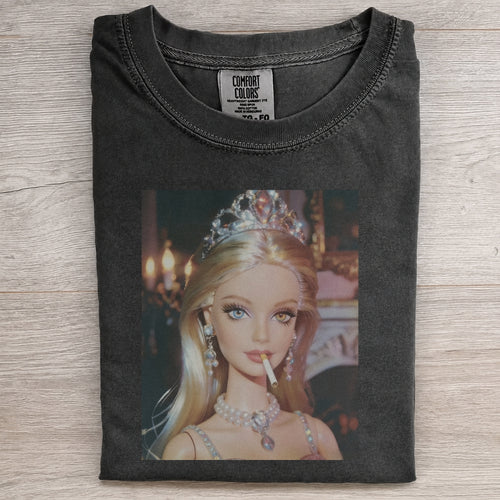 Doll Princess Smoking Tiara Vintage Tee