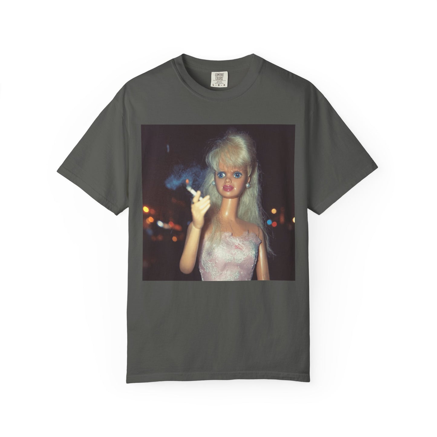 Doll Smoking Night Out Retro Funny Tee