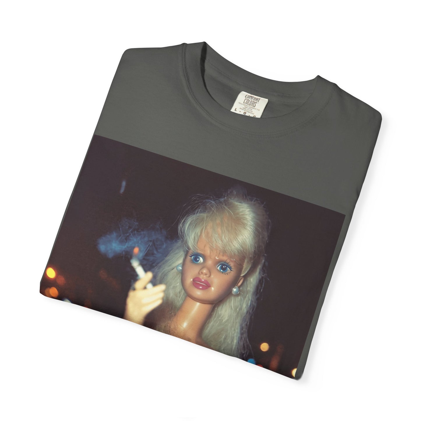 Doll Smoking Night Out Retro Funny Tee