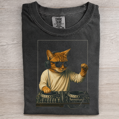 DJ Cat Graphic Tee