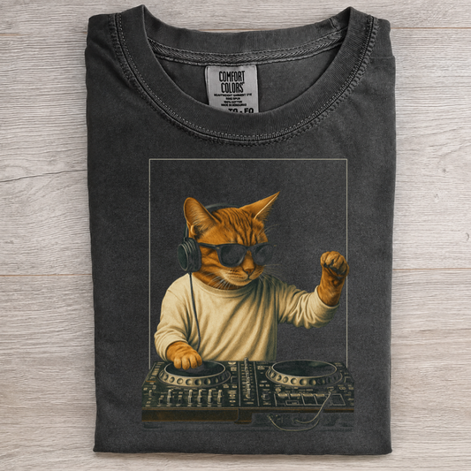 DJ Cat Graphic Tee