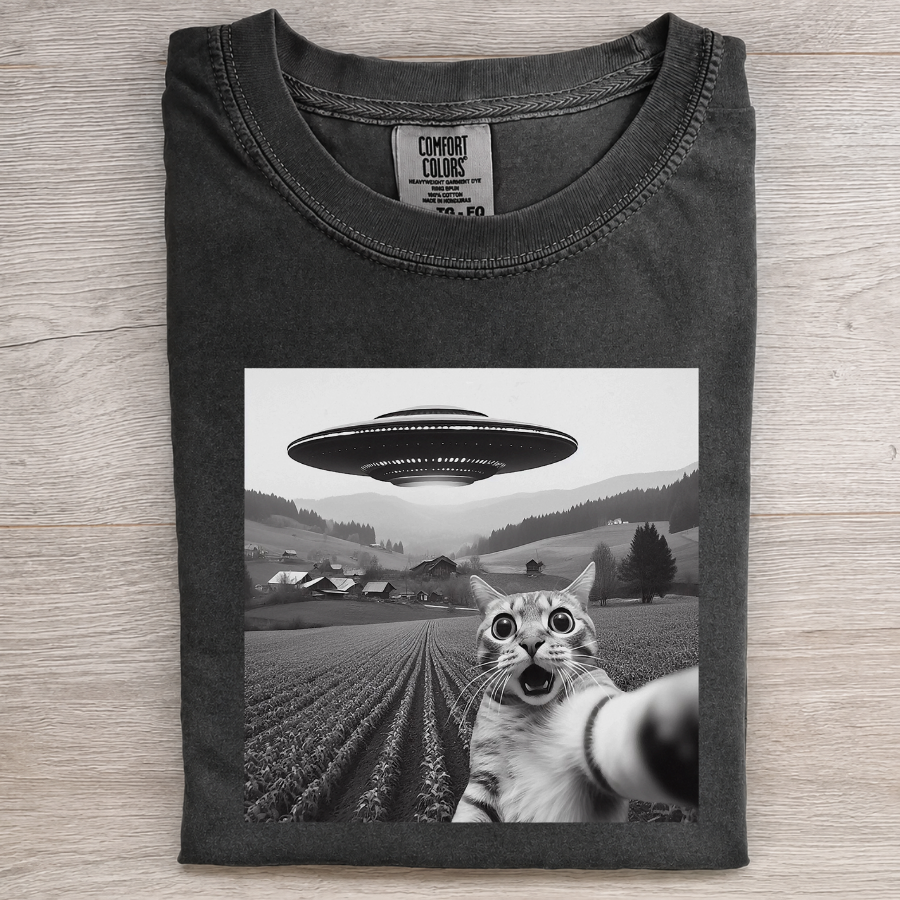 Alien Encounter Cat Shirt