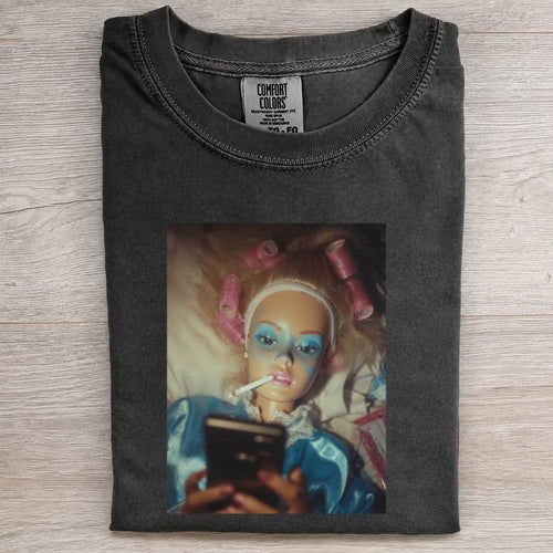 Texting In Rollers Meme Tee