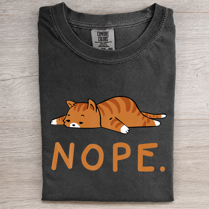 Lazy Orange Cat Graphic Tee