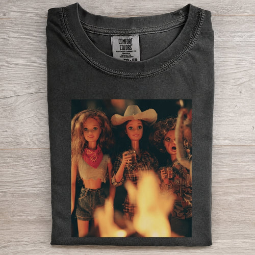 Campfire Cowgirl Crew Meme Tee