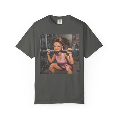 Doll Squat Day Struggle Funny Gym Tee