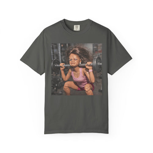 Doll Squat Day Struggle Funny Gym Tee