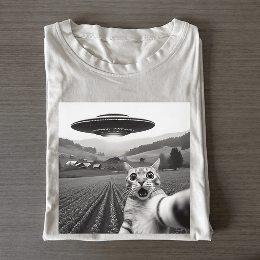 Alien Encounter Cat Shirt - Patriot Level