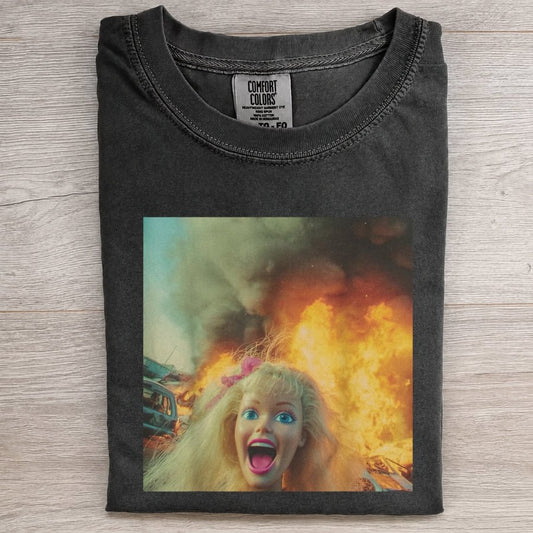 Fine Everything Is Fine Meme Tee - Patriot Level
