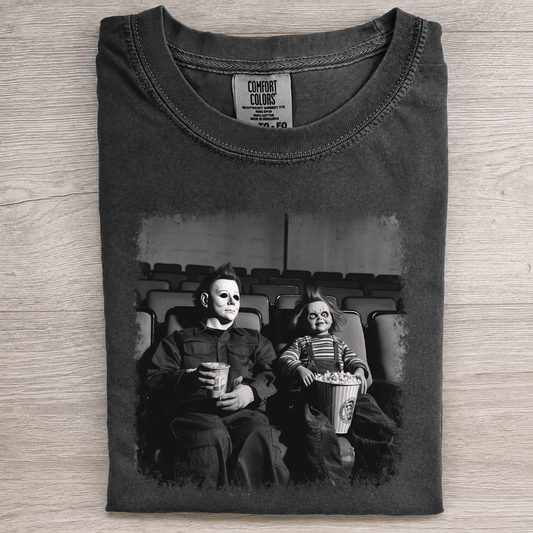 Masked Killer & Creepy Doll Tee - Patriot Level