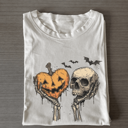 Pumpkin Heart & Skull Halloween - Patriot Level