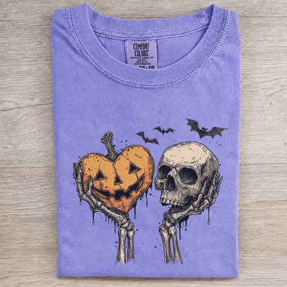 Pumpkin Heart & Skull Halloween - Patriot Level