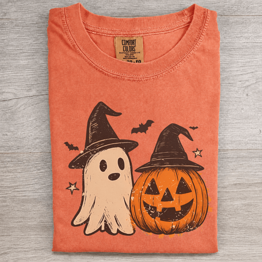 Retro Ghost & Pumpkin - Patriot Level