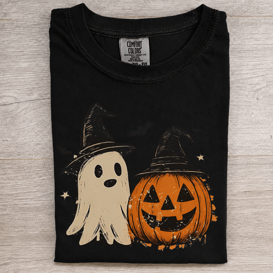 Retro Ghost & Pumpkin - Patriot Level