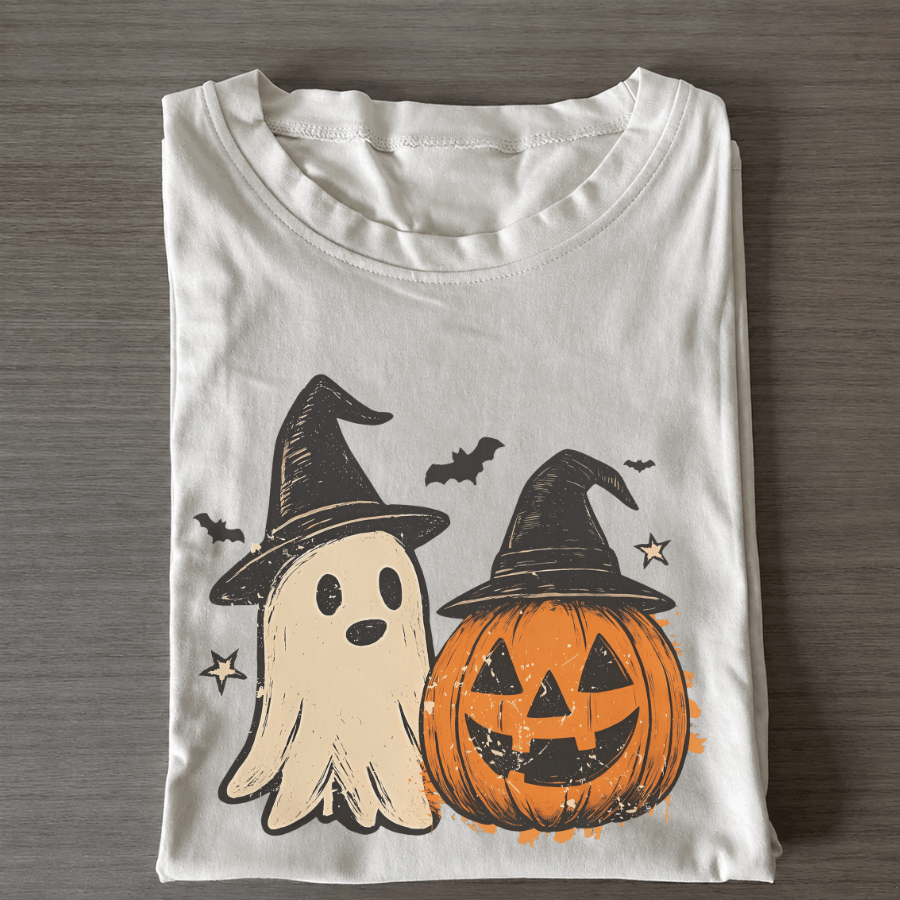 Retro Ghost & Pumpkin - Patriot Level