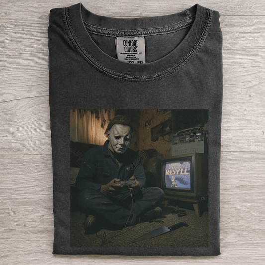 Retro Slasher Night T-Shirt - Patriot Level