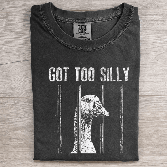 Silly Goose Funny Jail Meme Tee - Patriot Level
