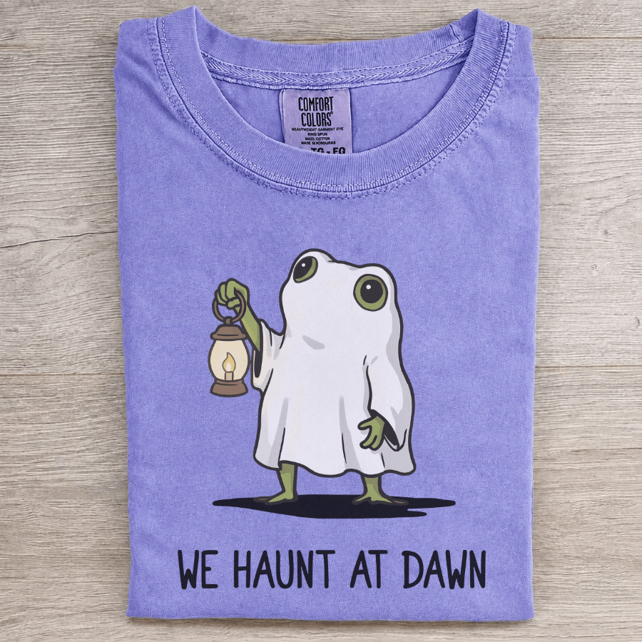 We Haunt at Dawn Frog Halloween Tee ⭐ - Patriot Level