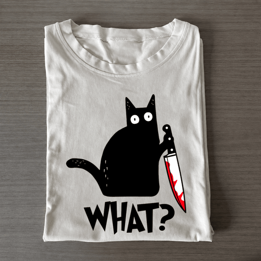 What? Cat Graphic Tee - Patriot Level